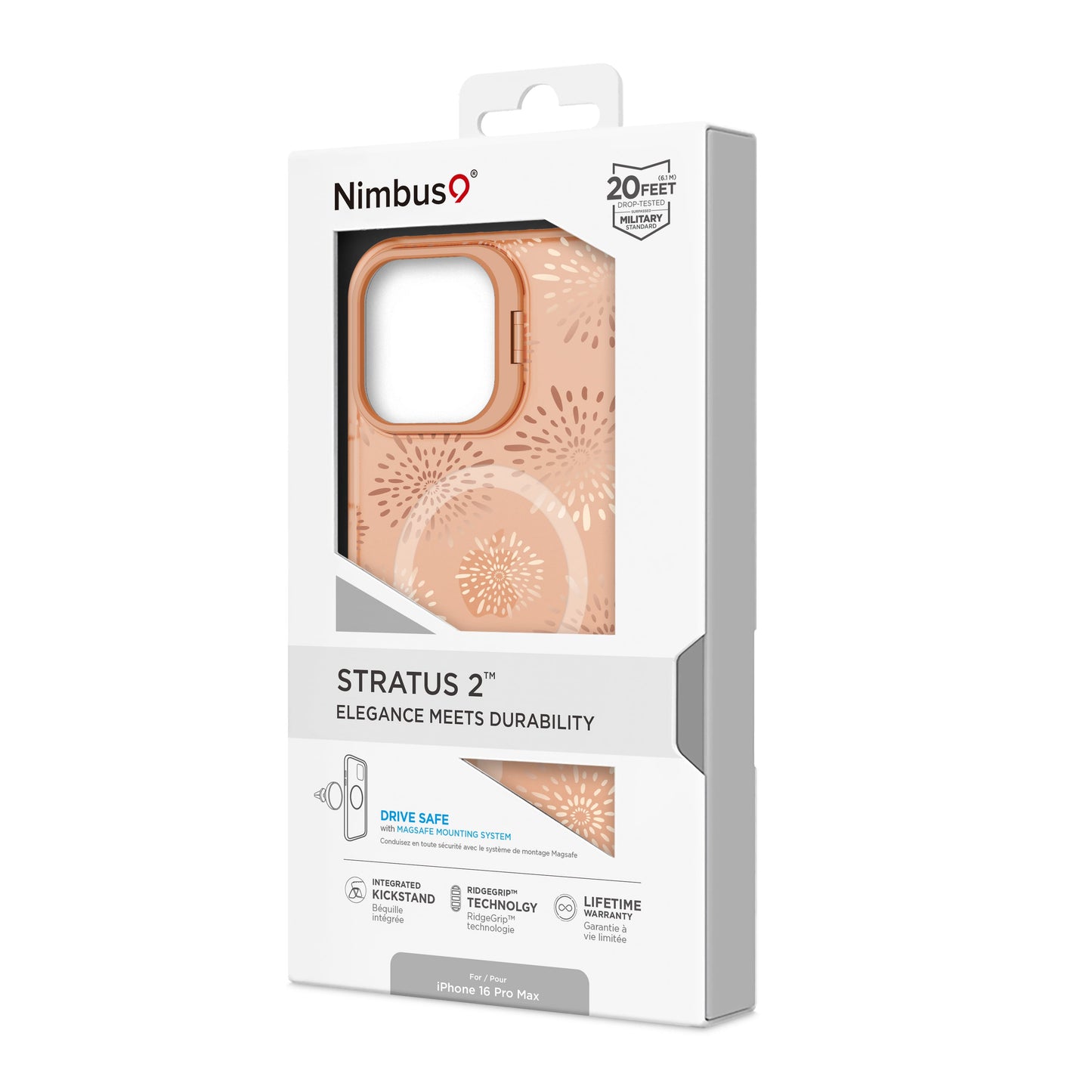 Funda MagSafe Nimbus9 Stratus 2 para iPhone 16 Pro Max - Starburst