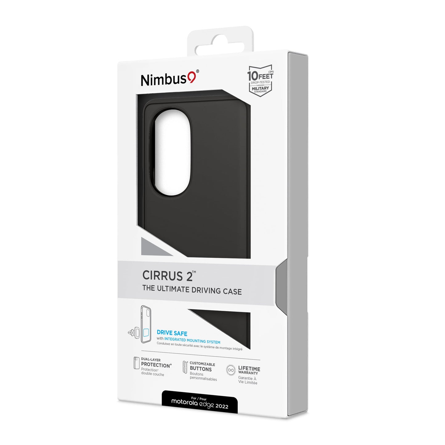 Étui Nimbus9 Cirrus 2 Moto Edge (2022) - Noir