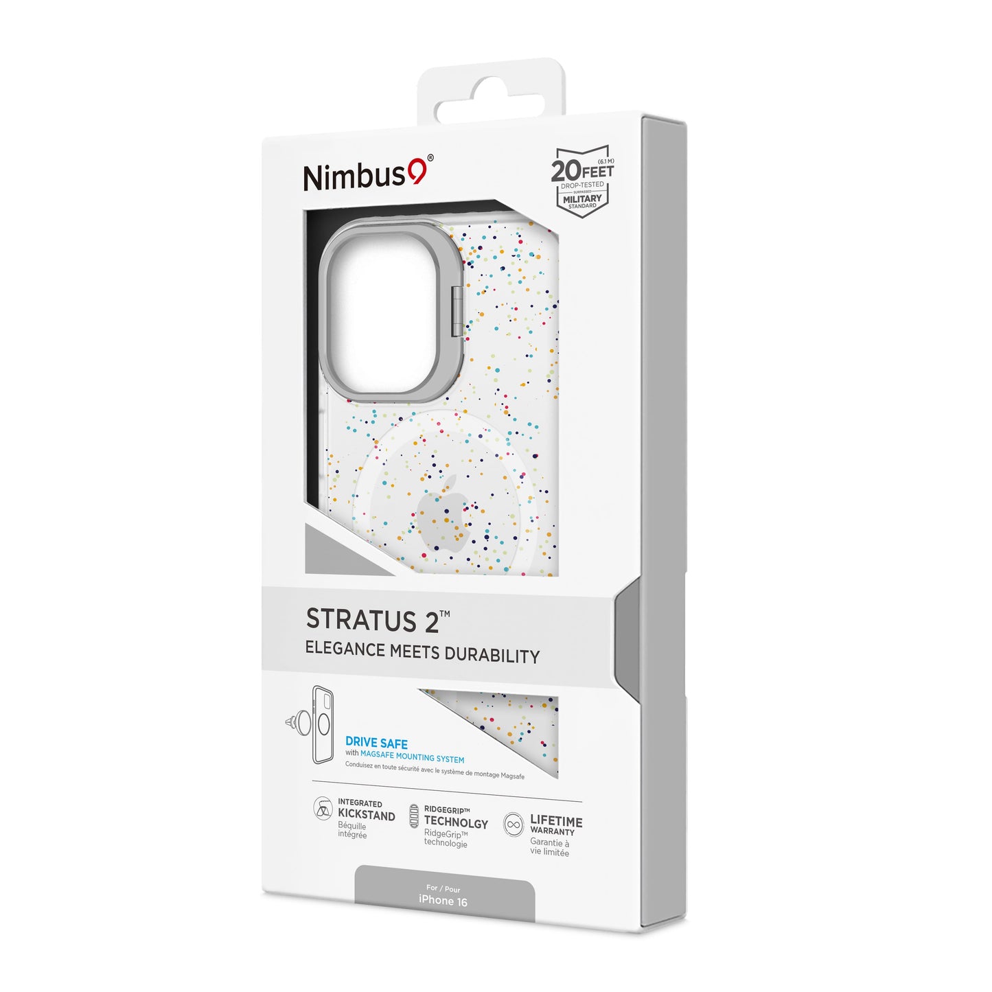 Nimbus9 Stratus 2 iPhone 16 MagSafe Case - Confetti