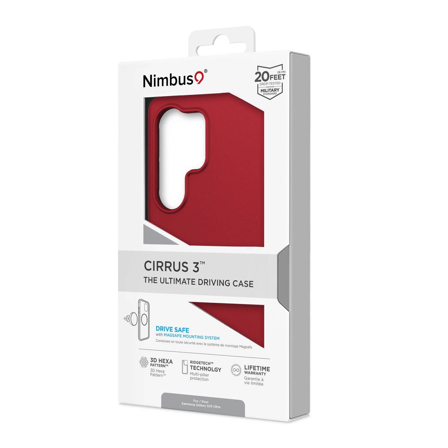 Nimbus9 Cirrus 3 Galaxy S25 Ultra MagSafe Case - Crimson