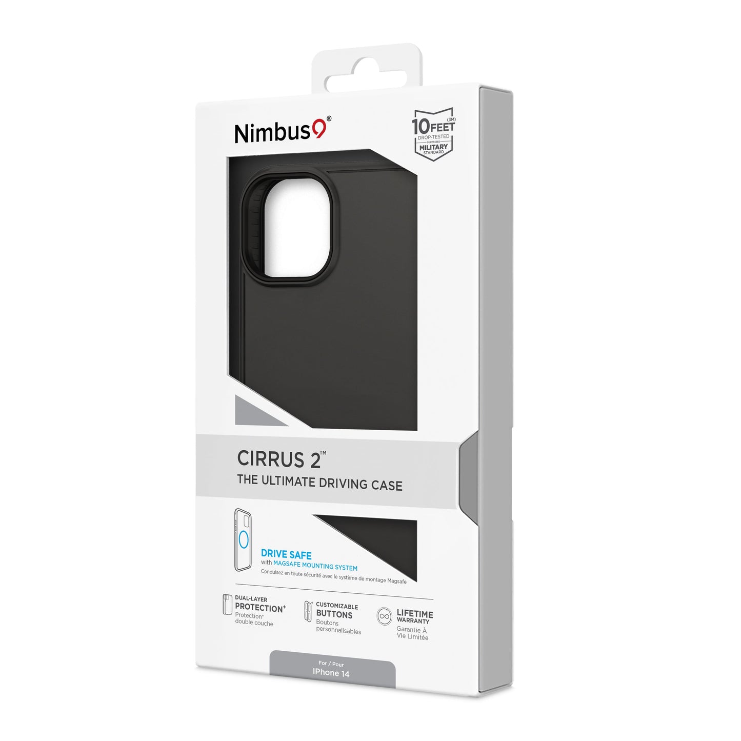Coque Nimbus9 Cirrus 2 pour iPhone 14 – Noir