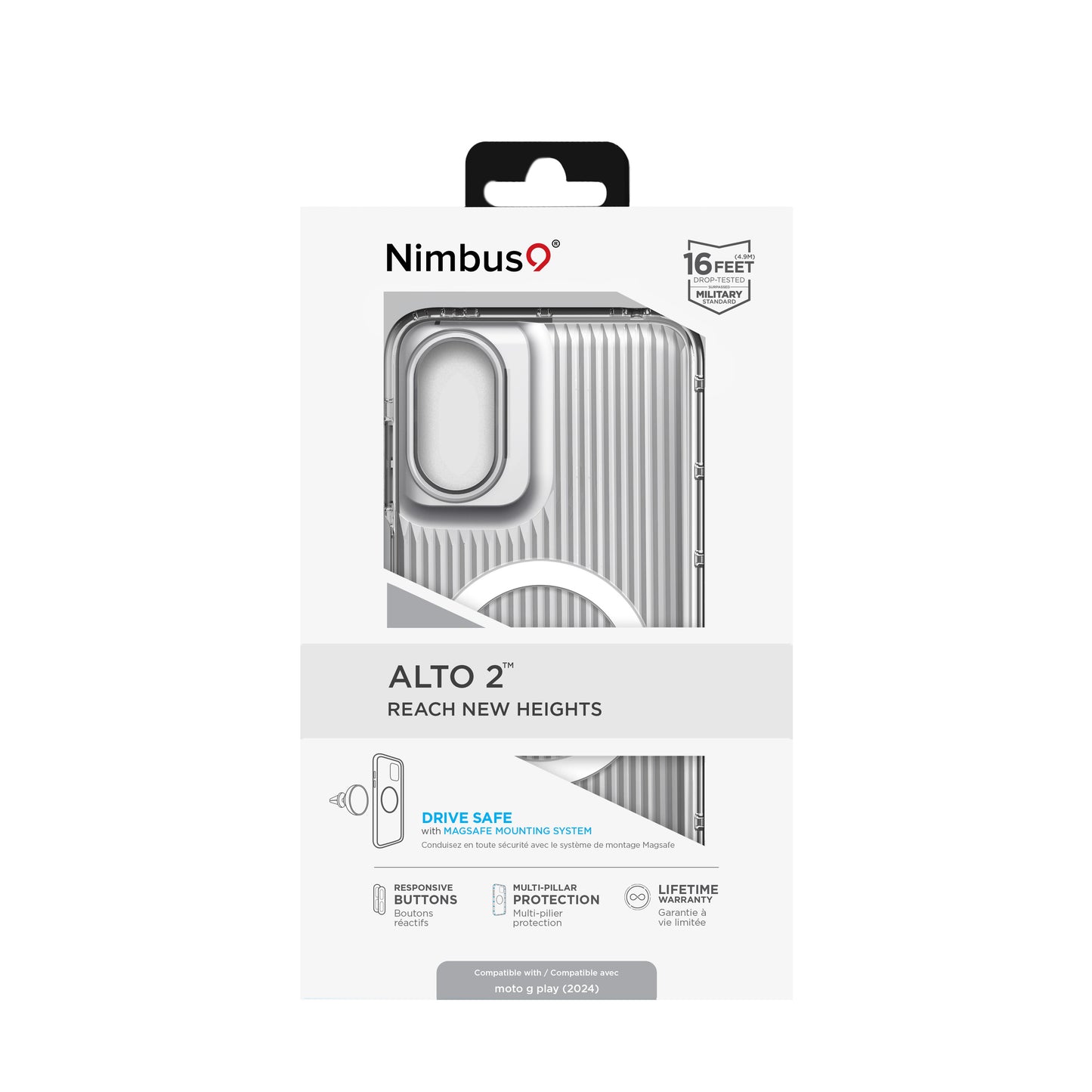 Coque Nimbus9 Alto 2 pour Moto G Play (2024) - Transparente