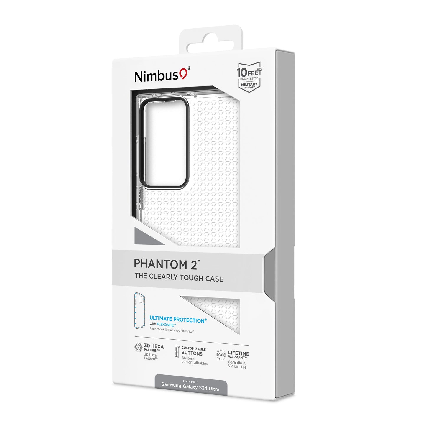 Funda Nimbus9 Phantom 2 para Galaxy S24 Ultra - Transparente