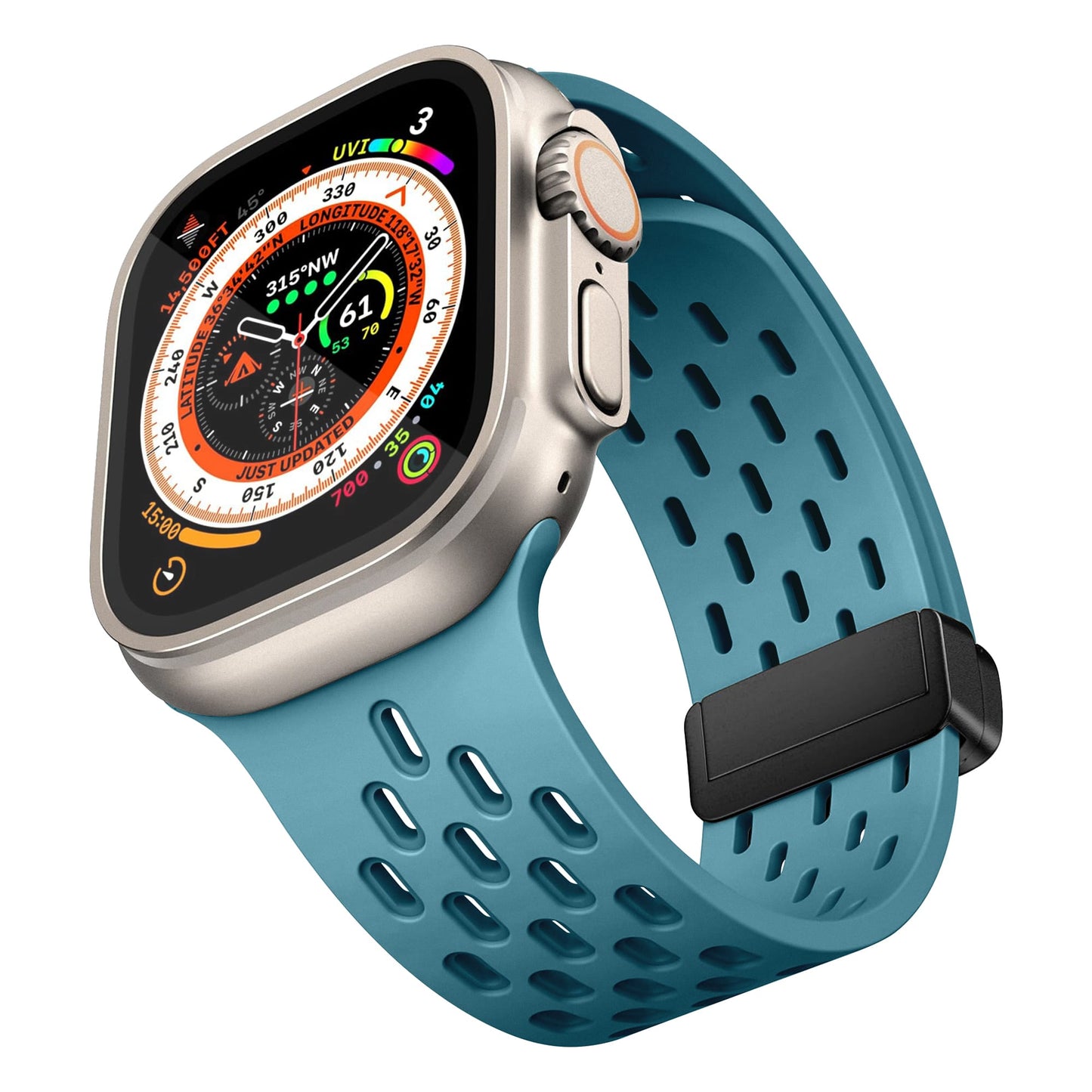 Nimbus9 FlexFit Sport Band for Apple Watch 44/45/46/49mm - Storm Blue
