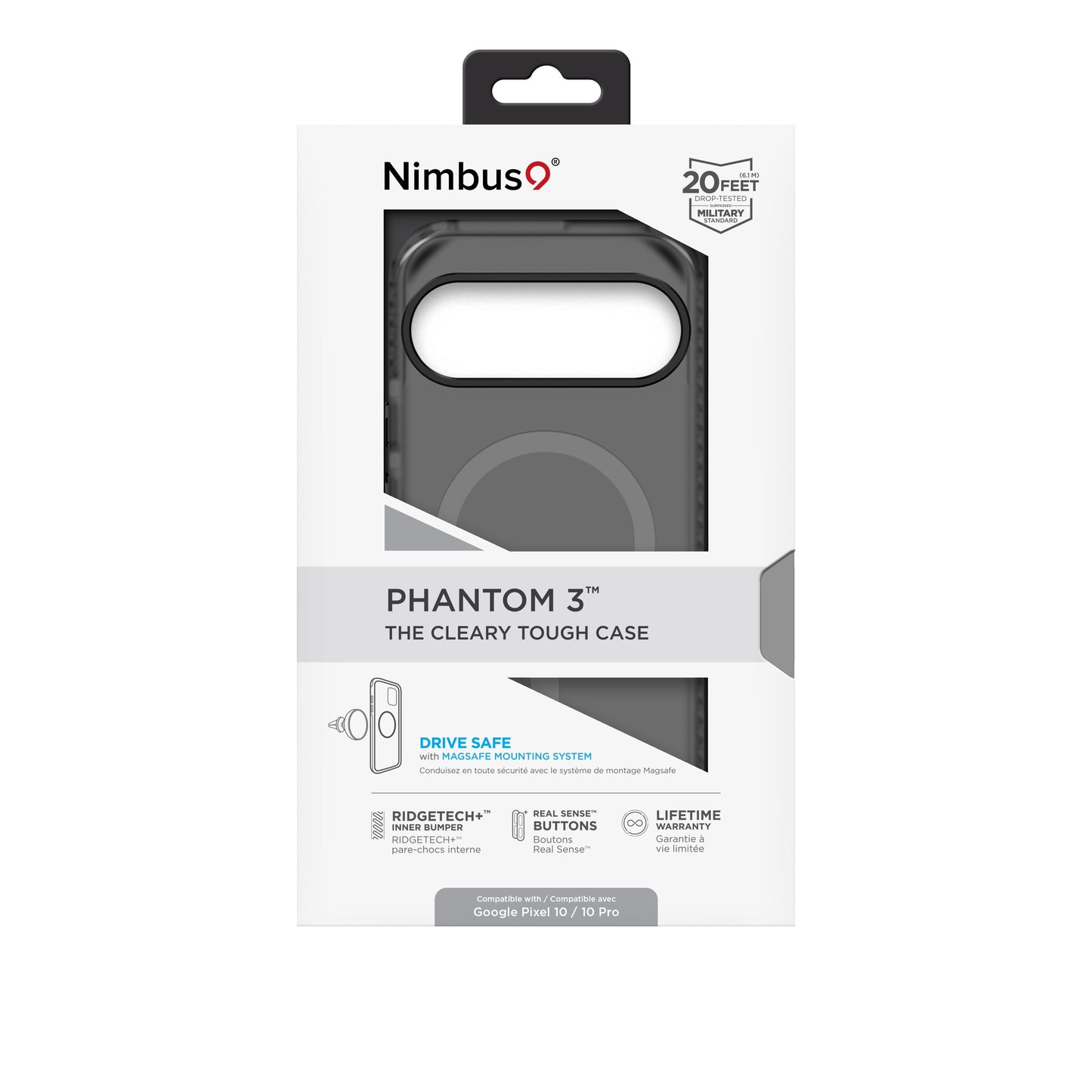 Nimbus9 Phantom 3 MagSafe Case for Pixel 10 / 10 Pro - Smoke