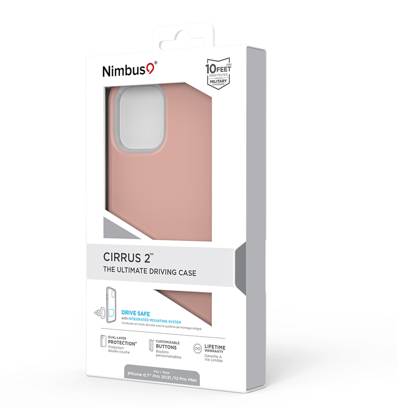 Nimbus9 Cirrus 2 iPhone 13 Pro Max / 12 Pro Max Case - Rose Gold
