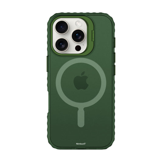 Coque MagSafe Nimbus9 Stratus 2 pour iPhone 16 Pro – Vert givré
