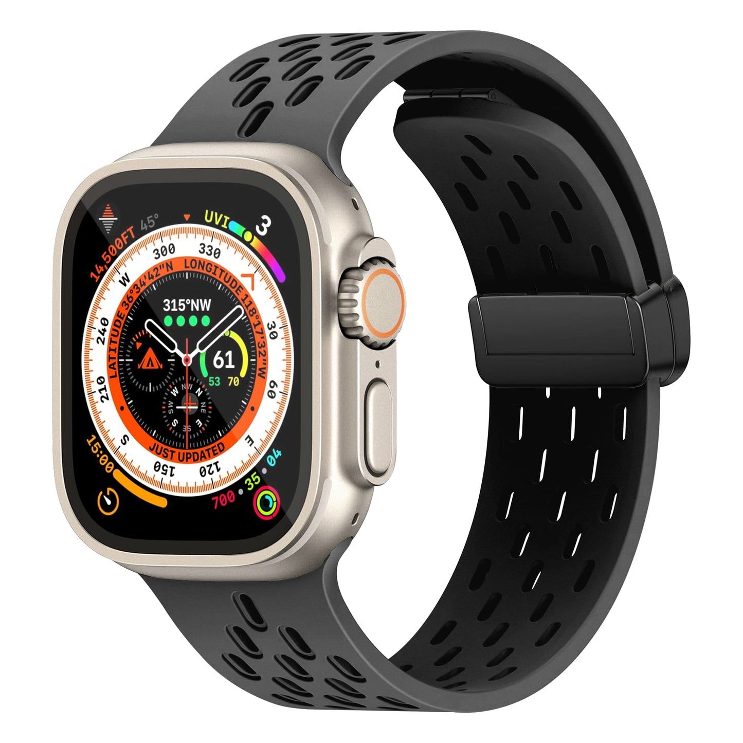 Nimbus9 FlexFit Sport Band for Apple Watch 44/45/46/49mm - Black