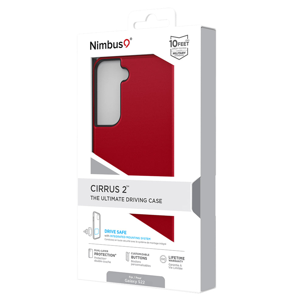 Funda Nimbus9 Cirrus 2 para Galaxy S22 - Carmesí