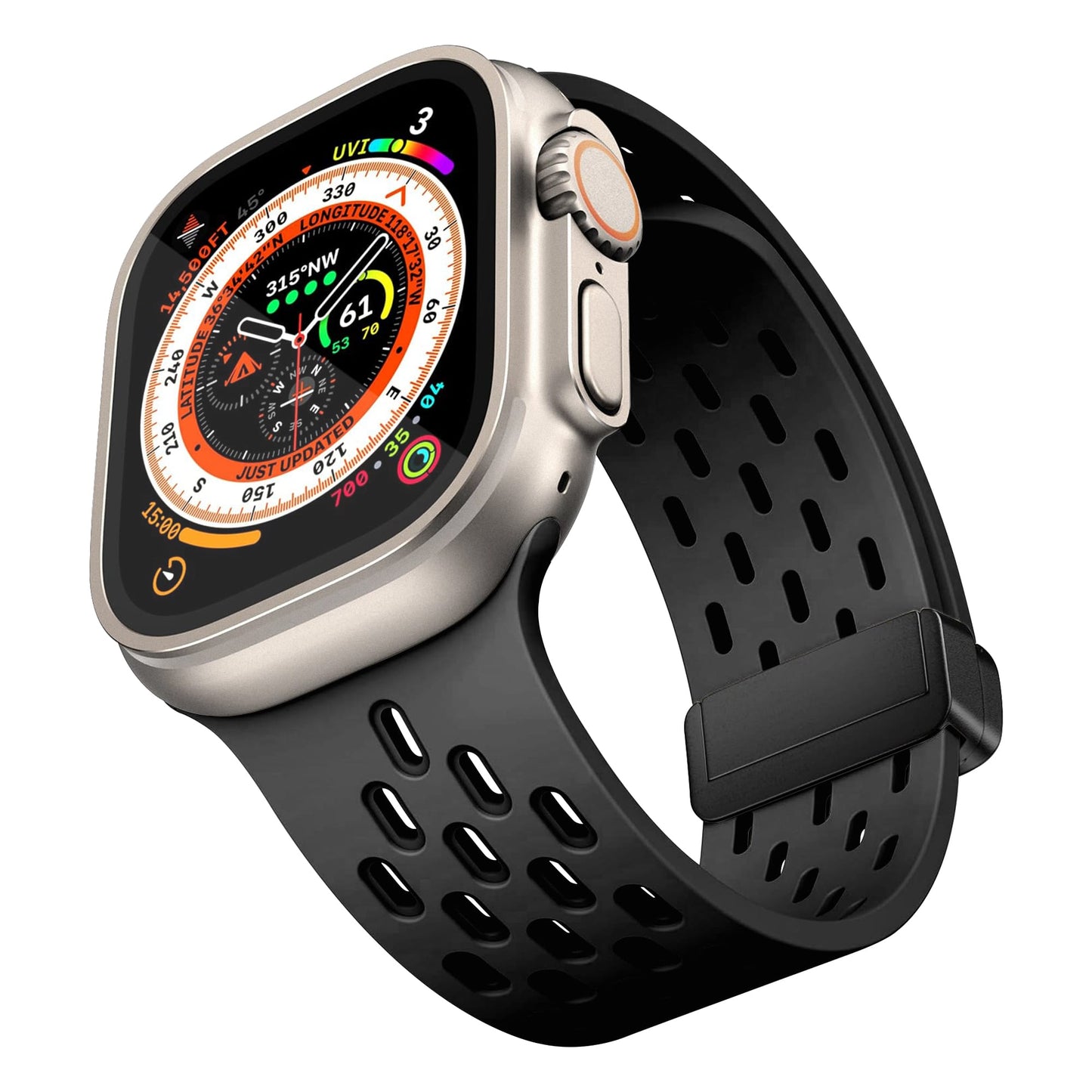 Nimbus9 FlexFit Sport Band for Apple Watch 44/45/46/49mm - Black