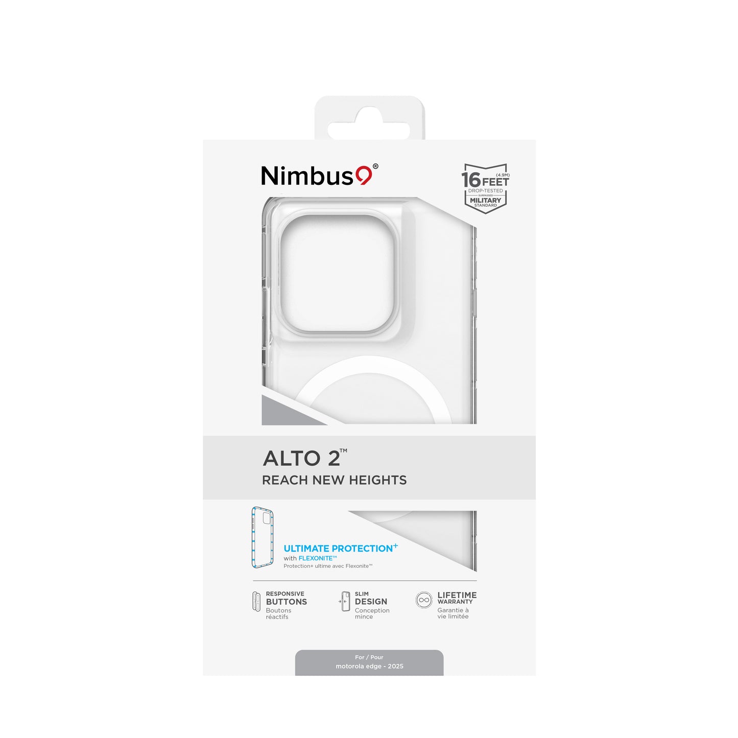 Nimbus9 Alto 2 moto edge (2025) Case - Clear