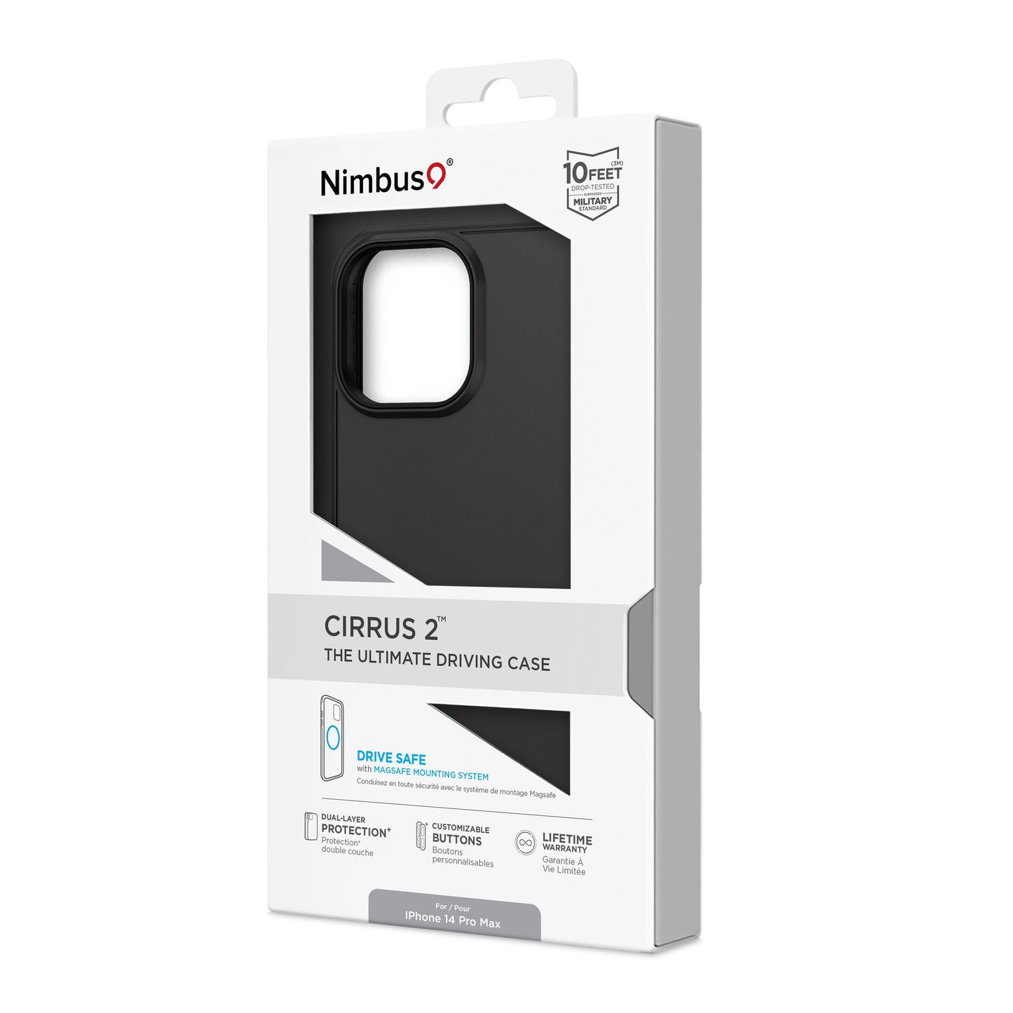 Nimbus9 Cirrus 2 iPhone 14 Pro Max Case - Black