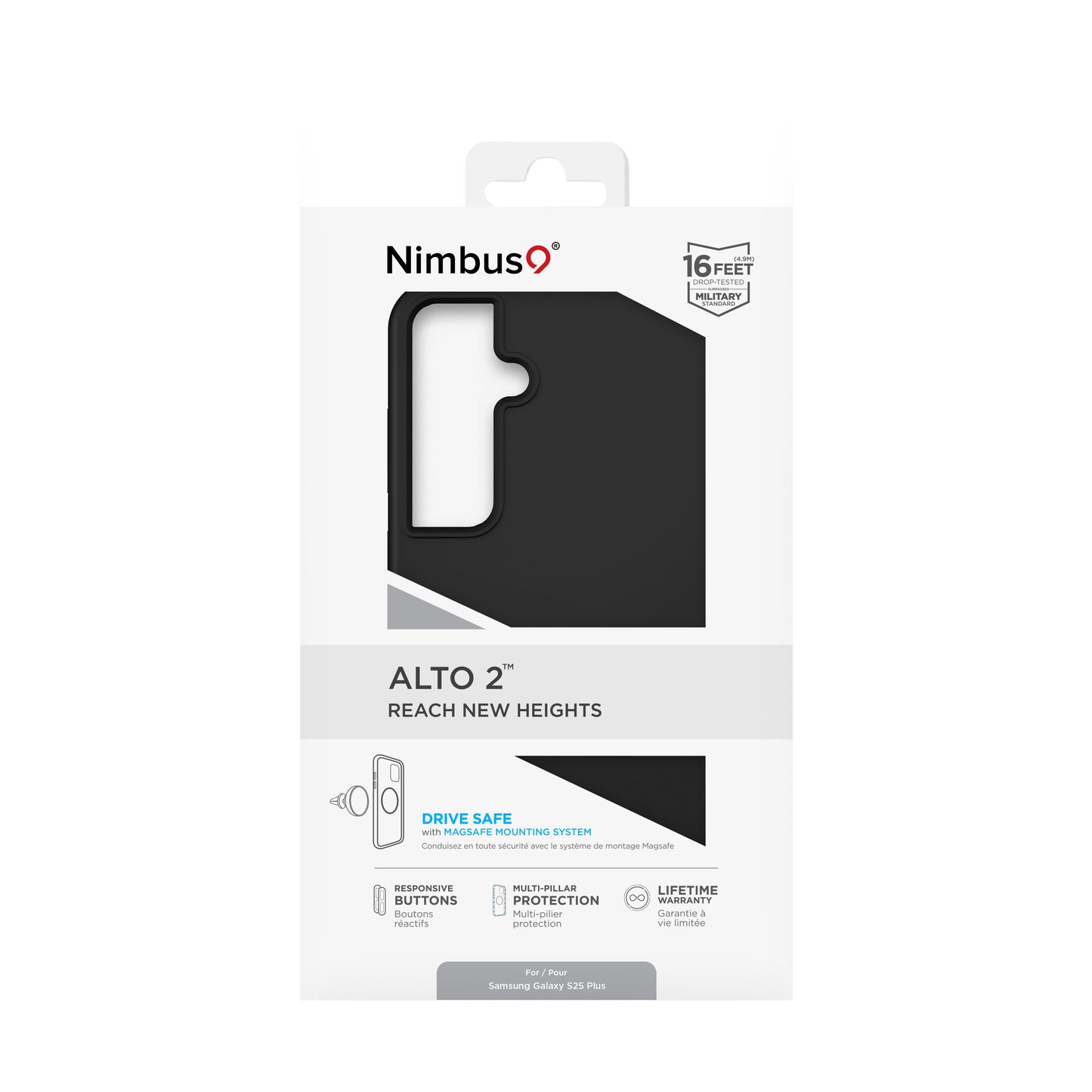 Nimbus9 Alto 2 Galaxy S25 Plus Case - Black