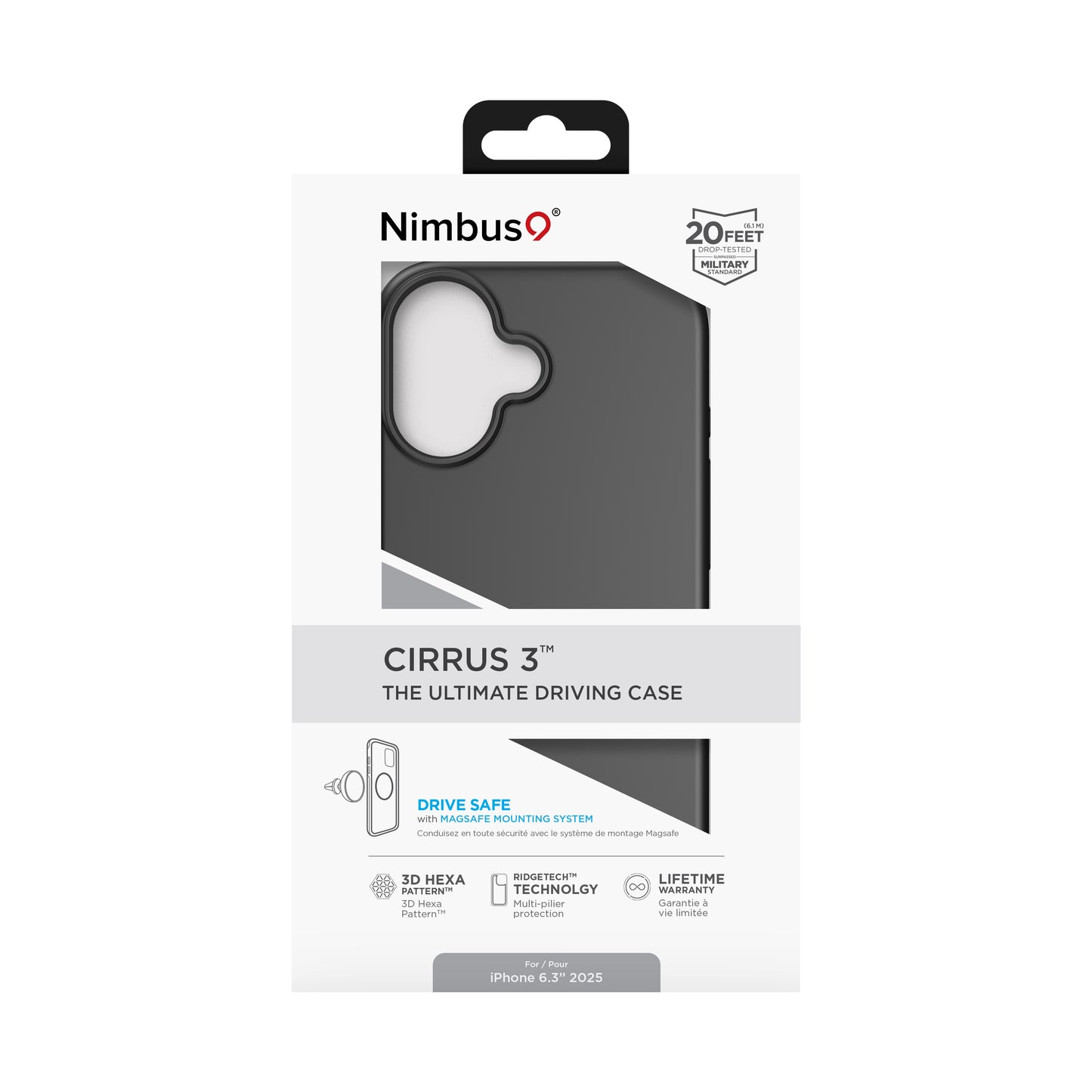 Nimbus9 Cirrus 3 iPhone 17 MagSafe Case - Black