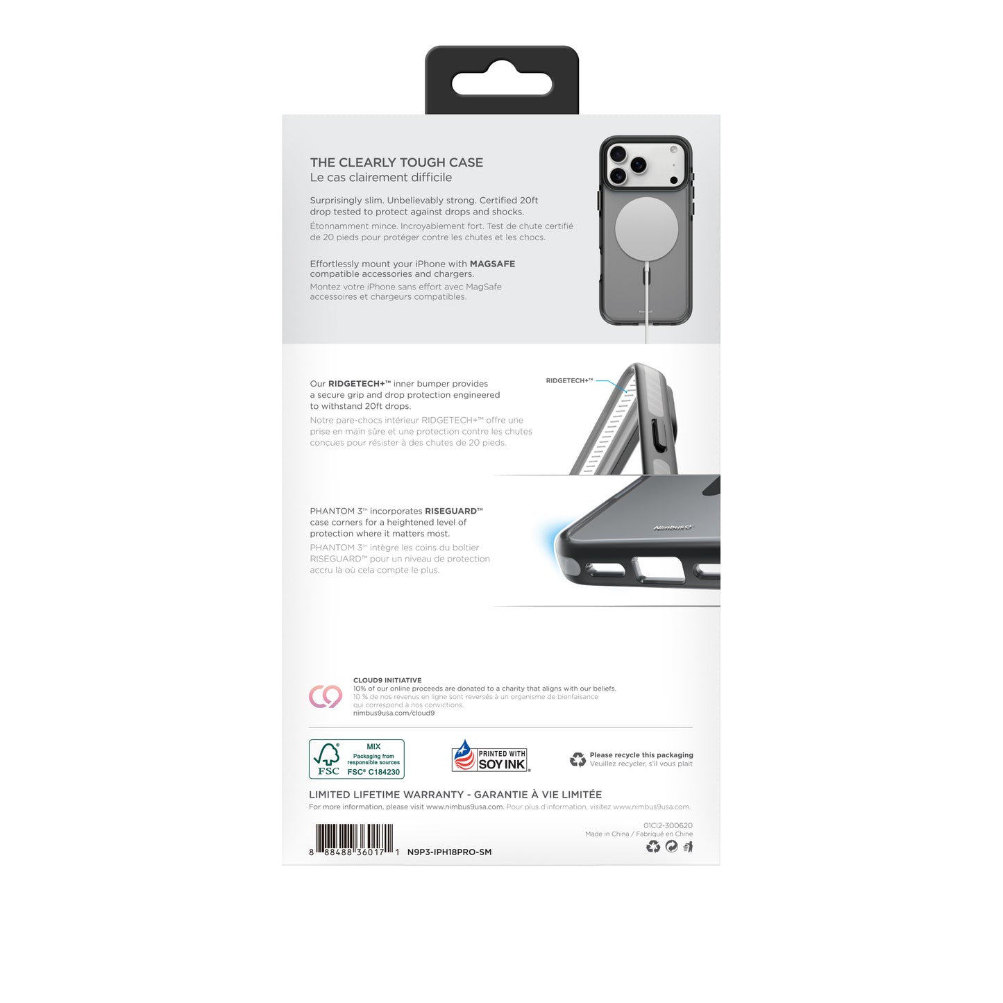 Nimbus9 Phantom 3 iPhone 18 Pro MagSafe Case