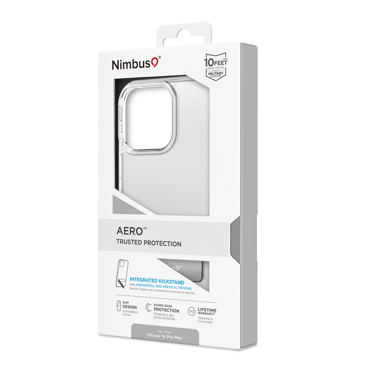 Coque Nimbus9 Aero pour iPhone 14 Pro Max (6,7) – Transparente