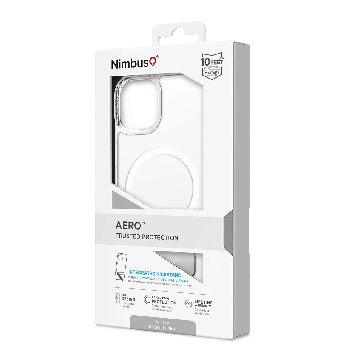 Funda MagSafe Nimbus9 Aero para iPhone 15 Plus - Transparente