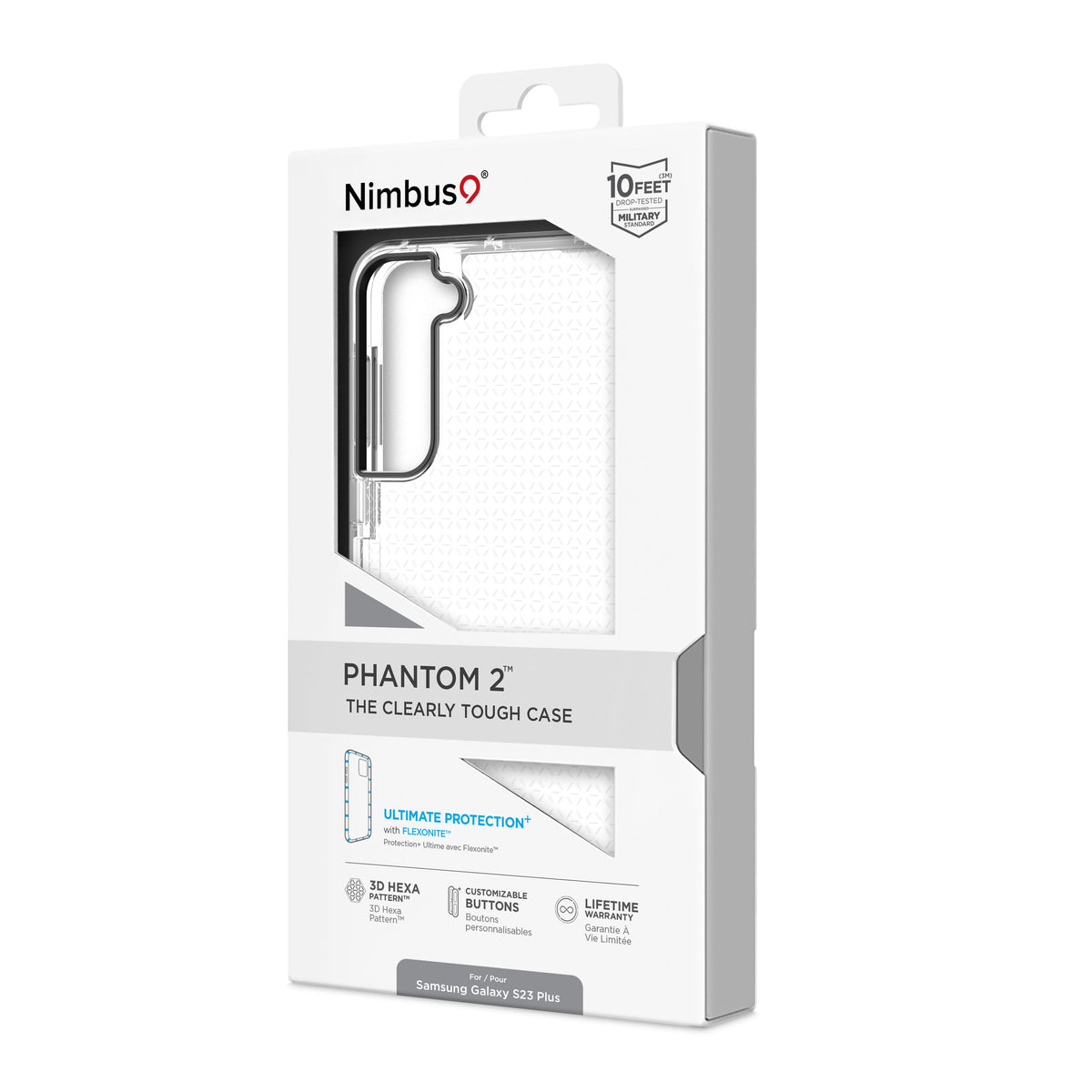 Funda Nimbus9 Phantom 2 para Galaxy S23 Plus - Transparente