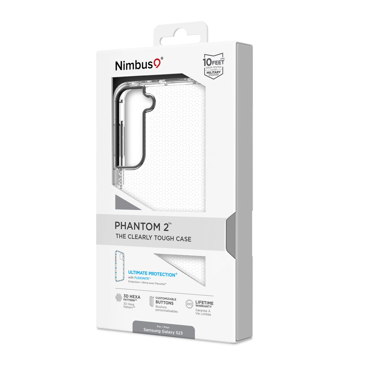 Funda Nimbus9 Phantom 2 para Galaxy S23 - Transparente