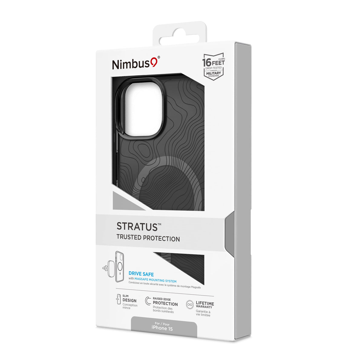 Coque MagSafe Nimbus9 Stratus pour iPhone 15 – Topographie