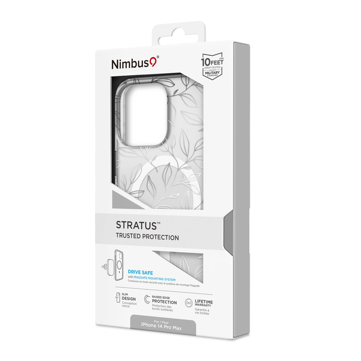 Coque Nimbus9 Stratus Magsafe pour iPhone 14 Pro Max – Feuilles