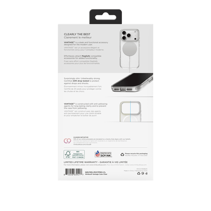Nimbus9 Vantage iPhone 17 Pro MagSafe Case - Clear