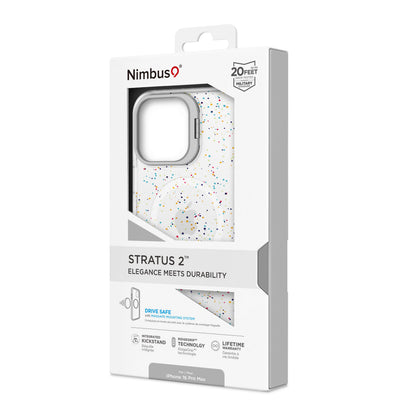 Funda MagSafe Nimbus9 Stratus 2 para iPhone 16 Pro Max - Confeti