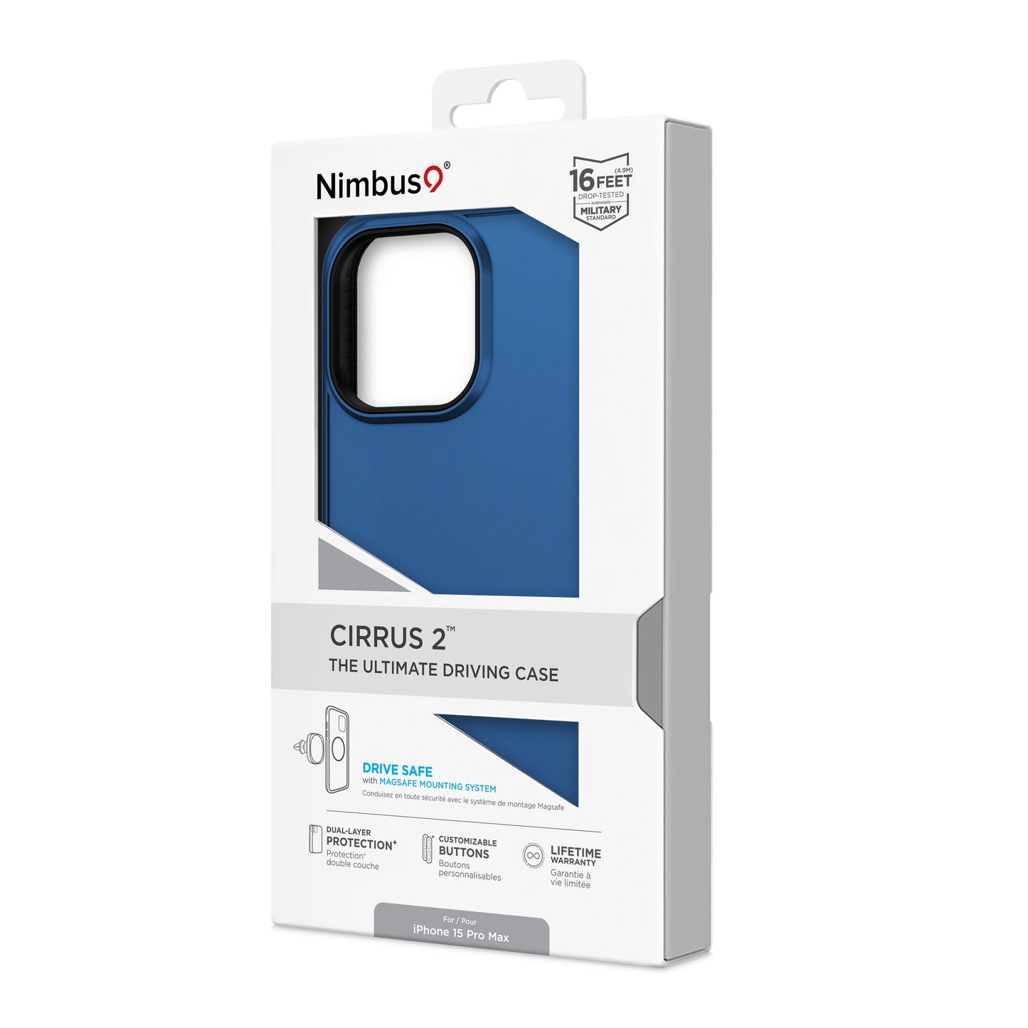 Nimbus9 Cirrus 2 iPhone 15 Pro Max MagSafe Case - Cobalt Blue