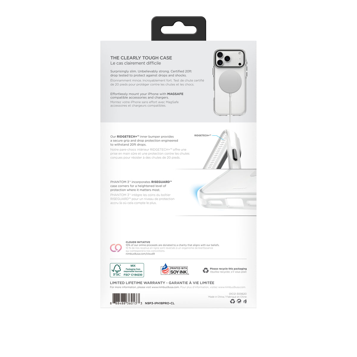 Nimbus9 Phantom 3 iPhone 18 Pro MagSafe Case
