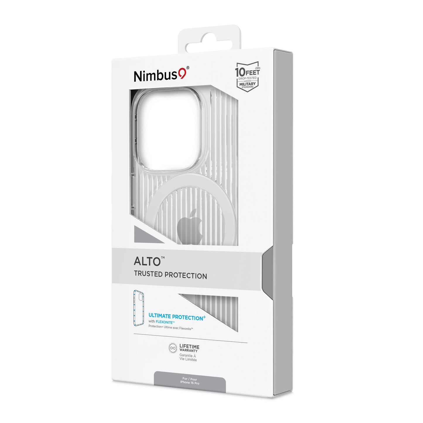 Coque MagSafe Nimbus9 Alto 2 pour iPhone 16 Pro – Transparente