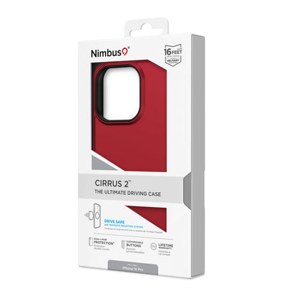 Funda MagSafe Nimbus9 Cirrus 2 para iPhone 15 Pro - Carmesí