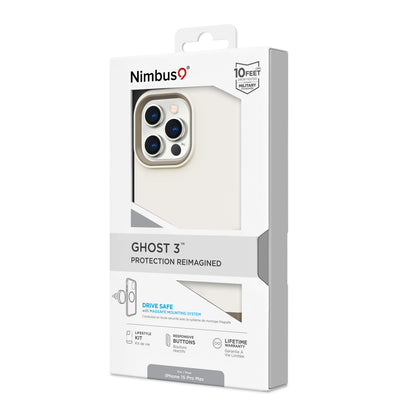 Funda MagSafe Nimbus9 Ghost 3 para iPhone 15 Pro Max - Gris topo neutro