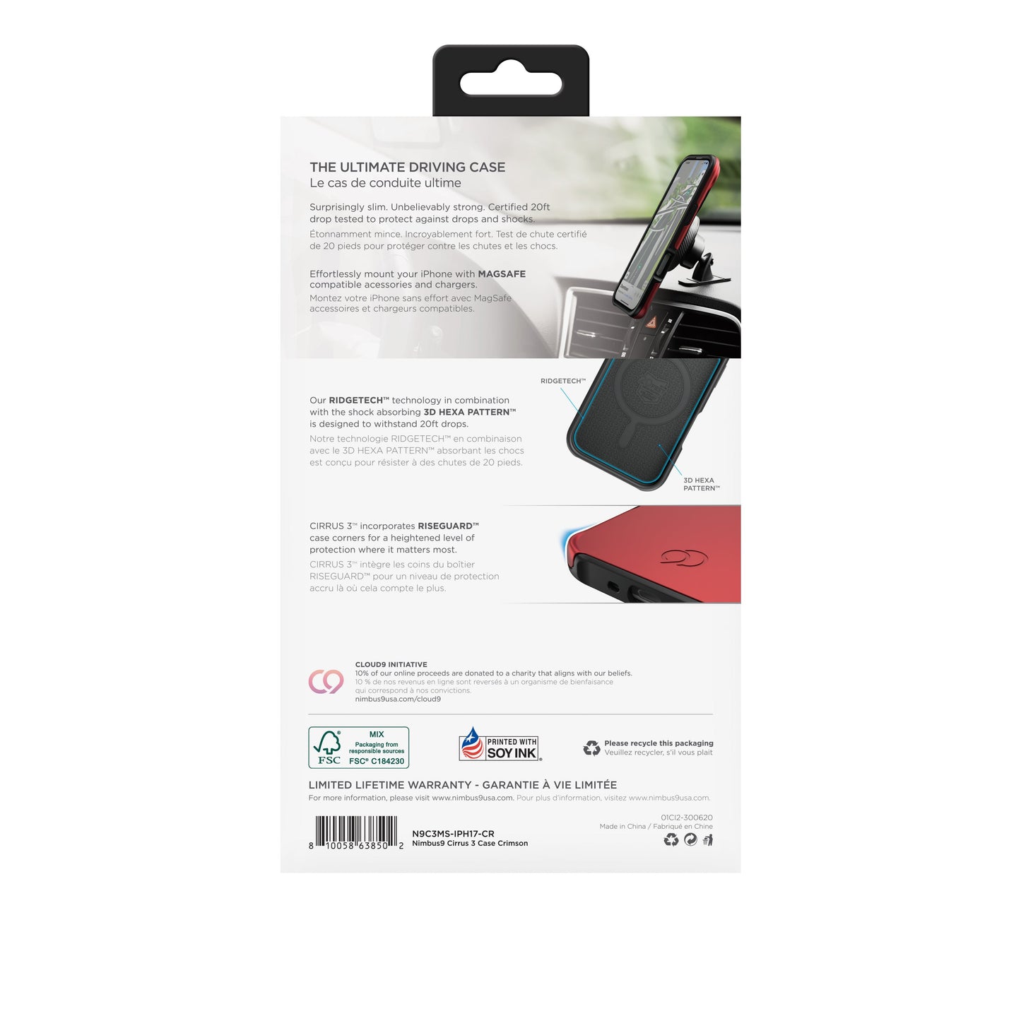 Nimbus9 Cirrus 3 iPhone 17 MagSafe Case - Crimson