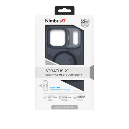 Nimbus9 Stratus 2 iPhone 17 Pro Max MagSafe Case with Kickstand - Blue Camo