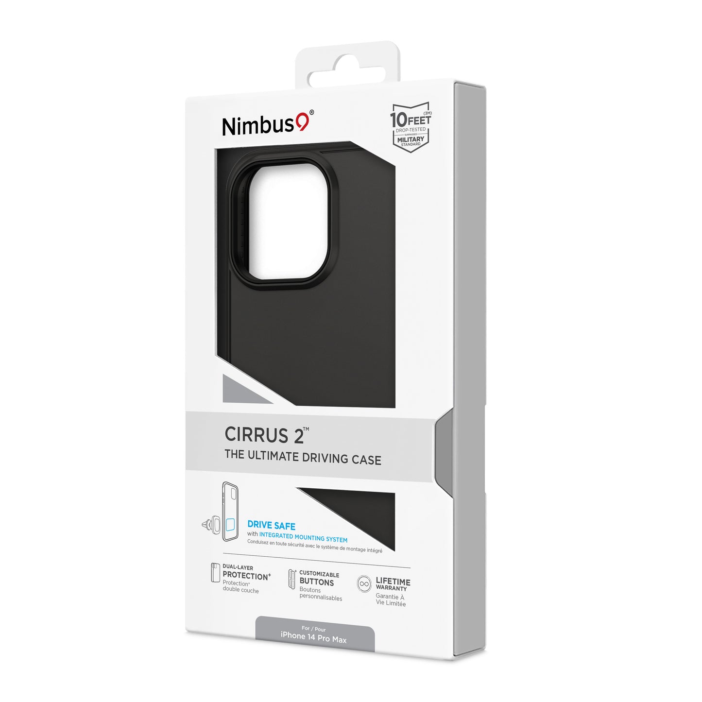 Coque Nimbus9 Cirrus 2 pour iPhone 14 Pro Max – Noir