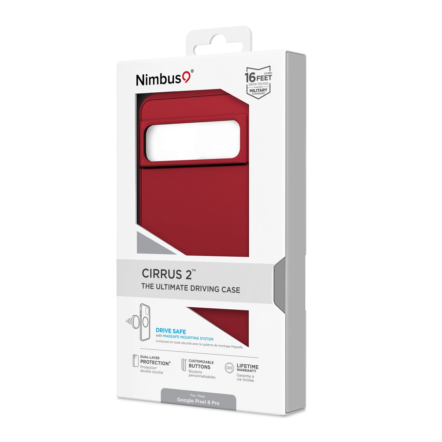 Nimbus9 Cirrus 2 Google Pixel 8 Pro MagSafe Case - Crimson