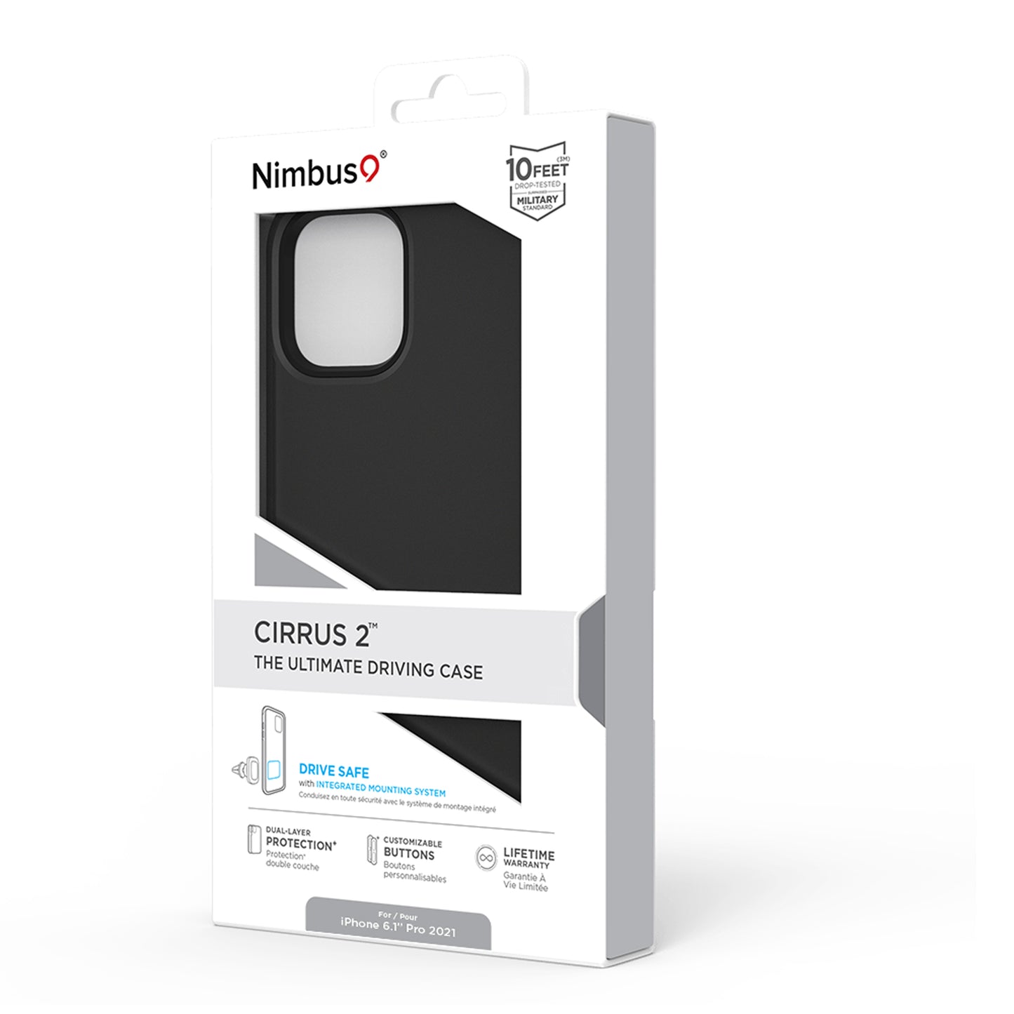 Coque Nimbus9 Cirrus 2 pour iPhone 13 Pro – Noir