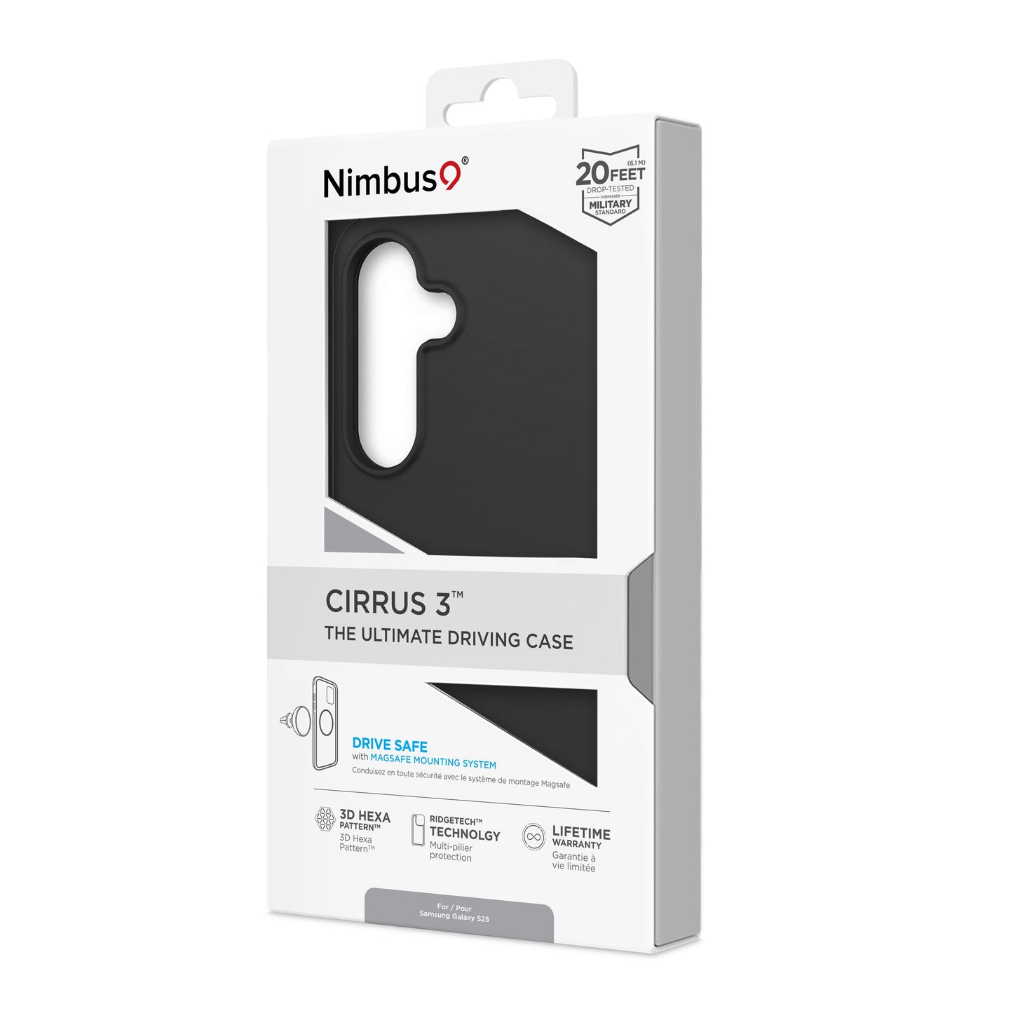 Nimbus9 Cirrus 3 Galaxy S25 MagSafe Case - Black