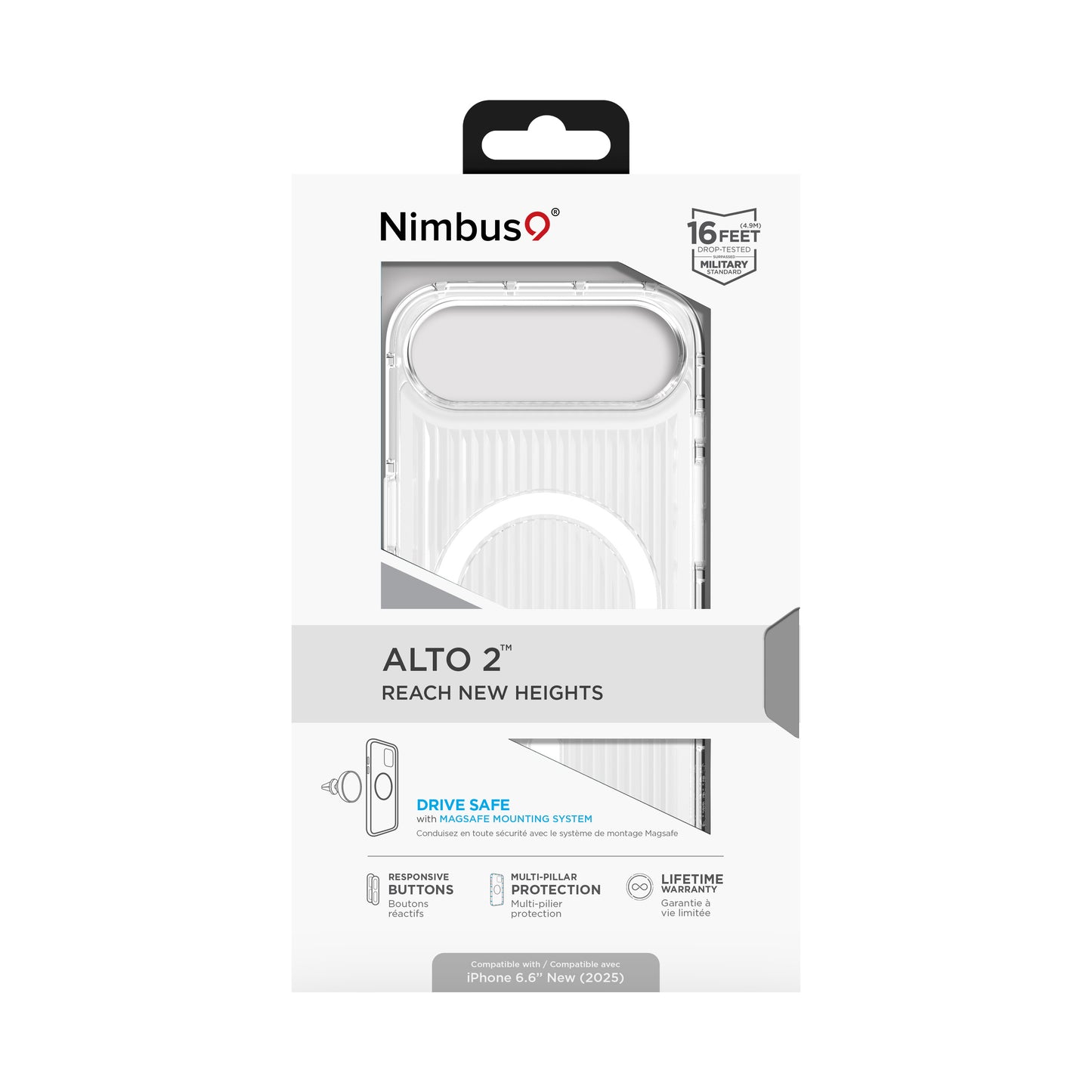 Nimbus9 Alto 2 iPhone Air MagSafe Case - Clear