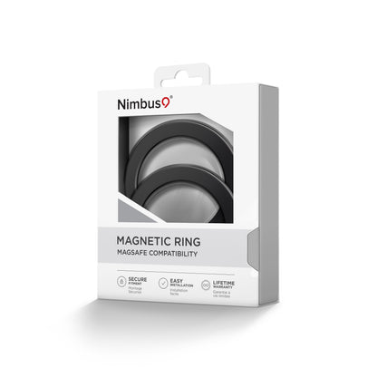 Anneau adhésif magnétique Nimbus9 (lot de 2) - Noir