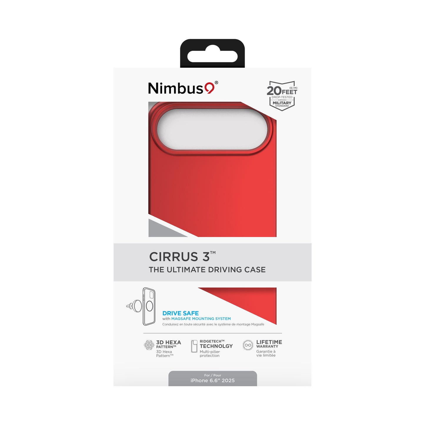 Nimbus9 Cirrus 3 iPhone Air MagSafe Case - Crimson