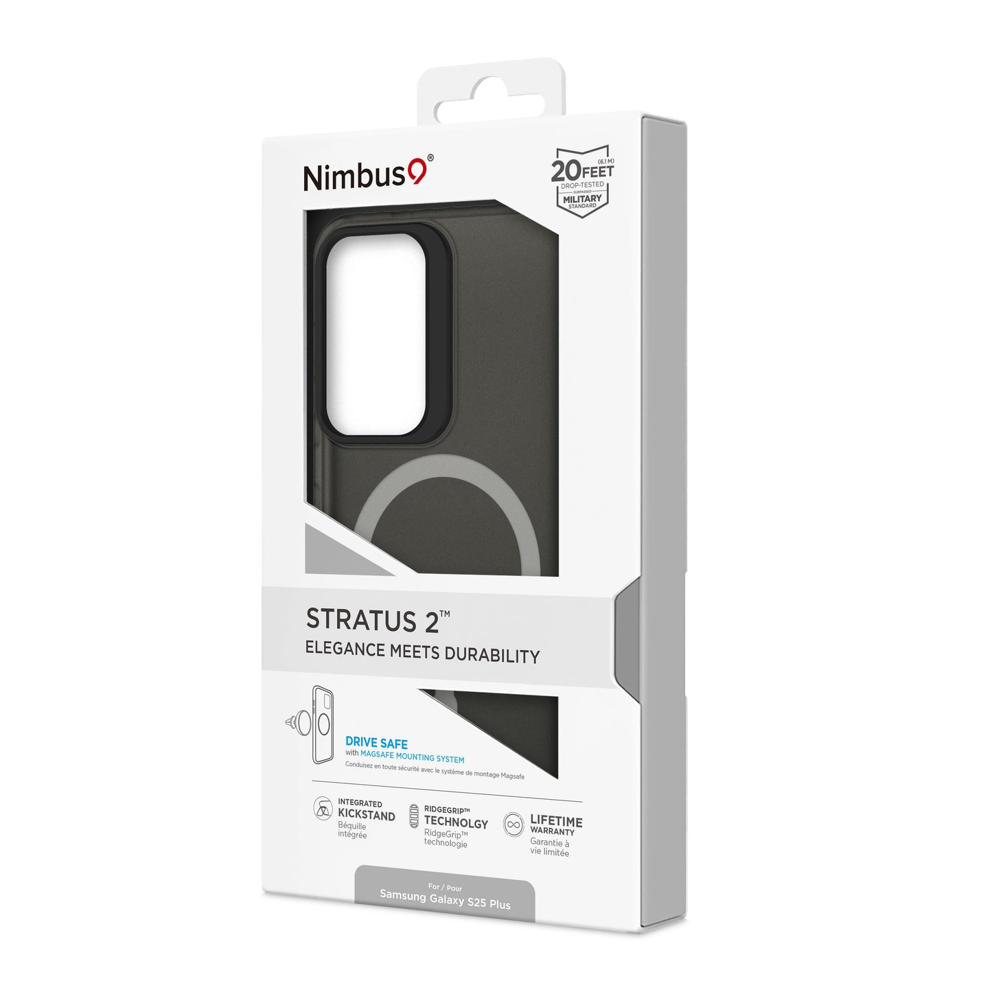 Funda MagSafe Nimbus9 Stratus 2 para Galaxy S25 Plus - Humo