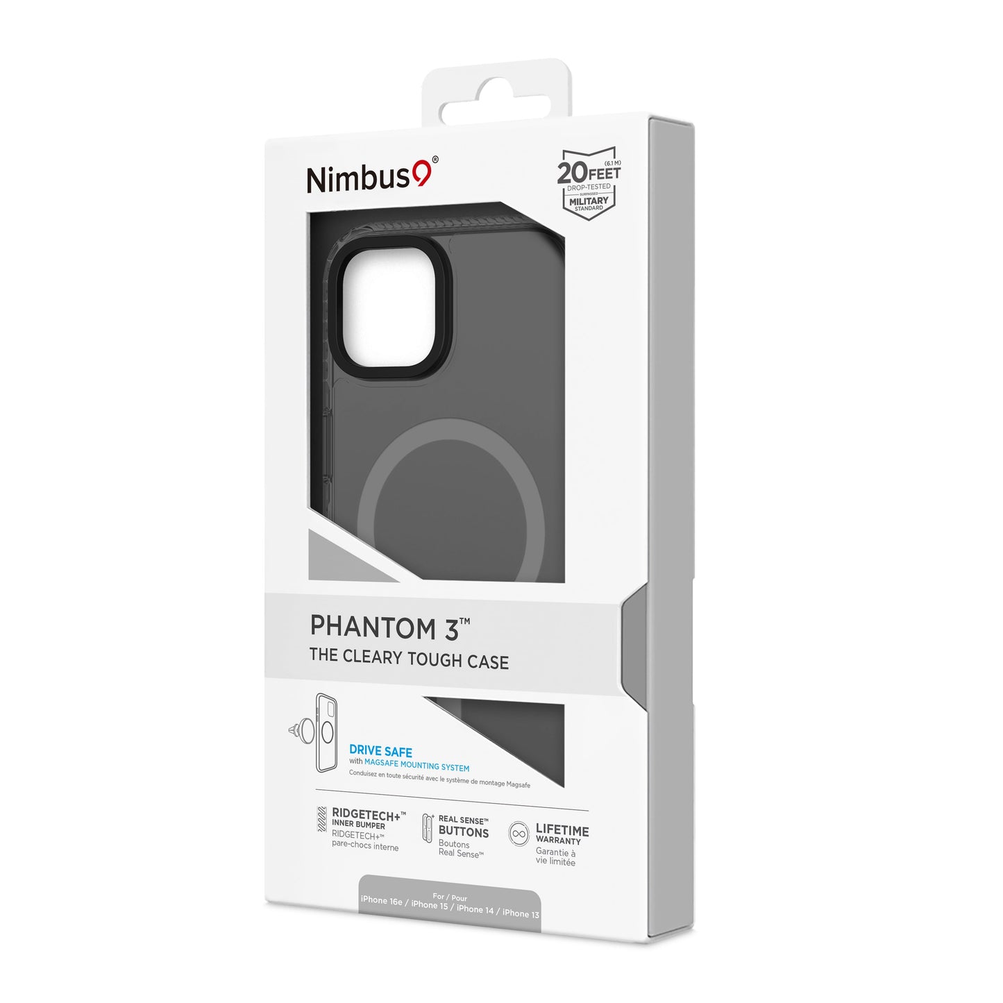 Nimbus9 Phantom 3 iPhone 16e Magsafe Case - Smoke