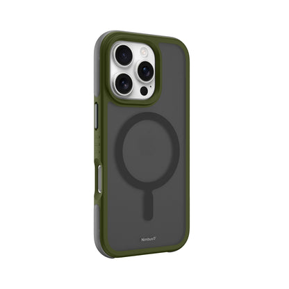 Coque MagSafe Nimbus9 Summit pour iPhone 16 Pro – Vert givré
