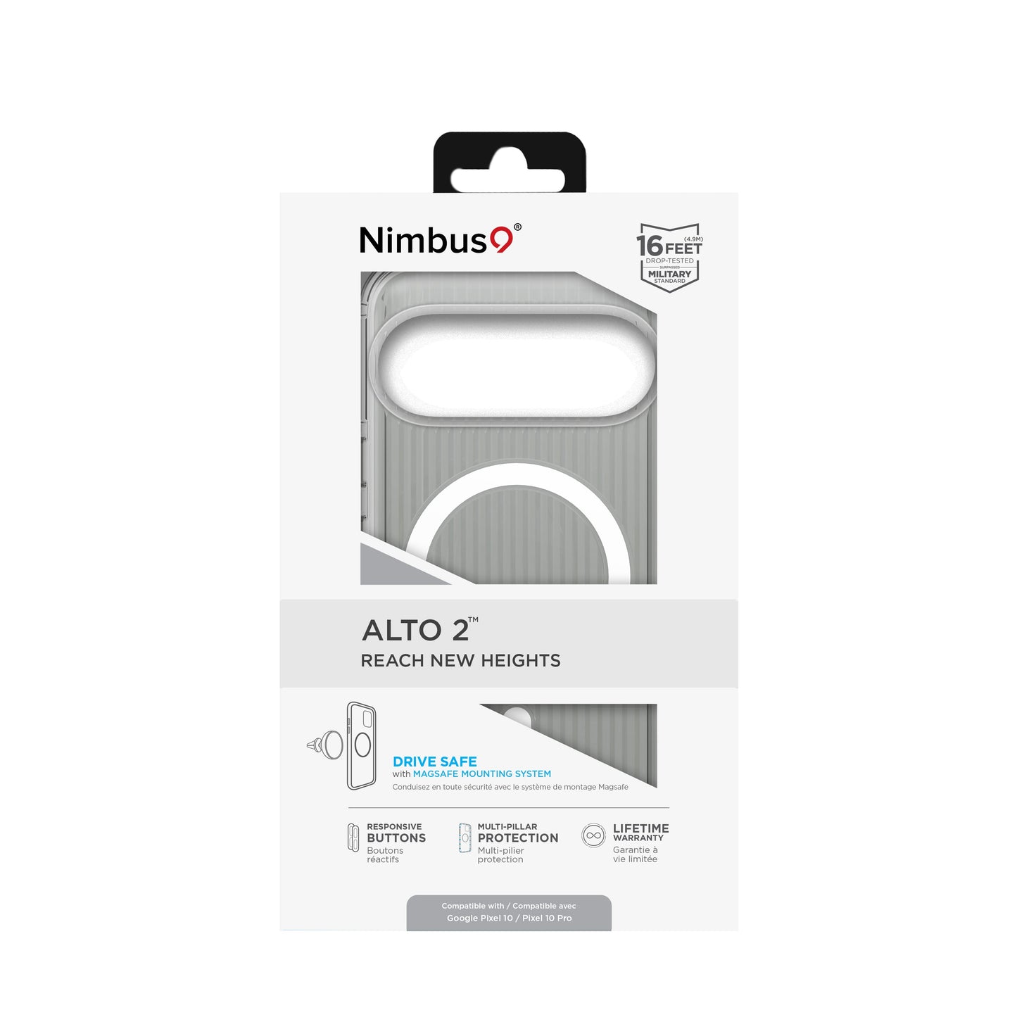 Nimbus9 Alto 2 MagSafe Case for Pixel 10 / 10 Pro - Clear