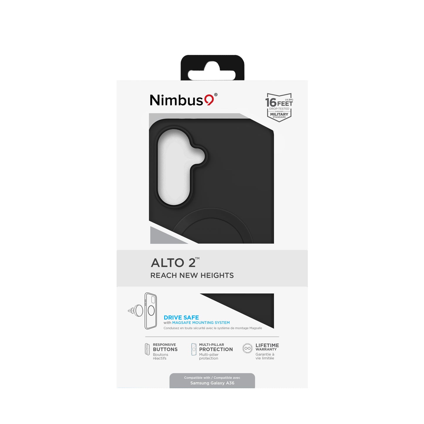 Nimbus9 Alto 2 Galaxy A36 5G Case - Black