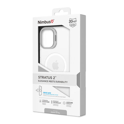Nimbus9 Stratus 2 iPhone 16 Plus MagSafe Case - Clear Frost