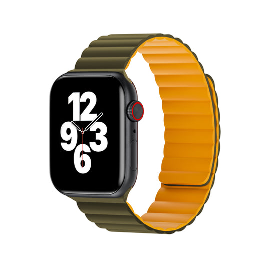 Bracelet magnétique Nimbus9 pour Apple Watch 41 mm – Vert olive