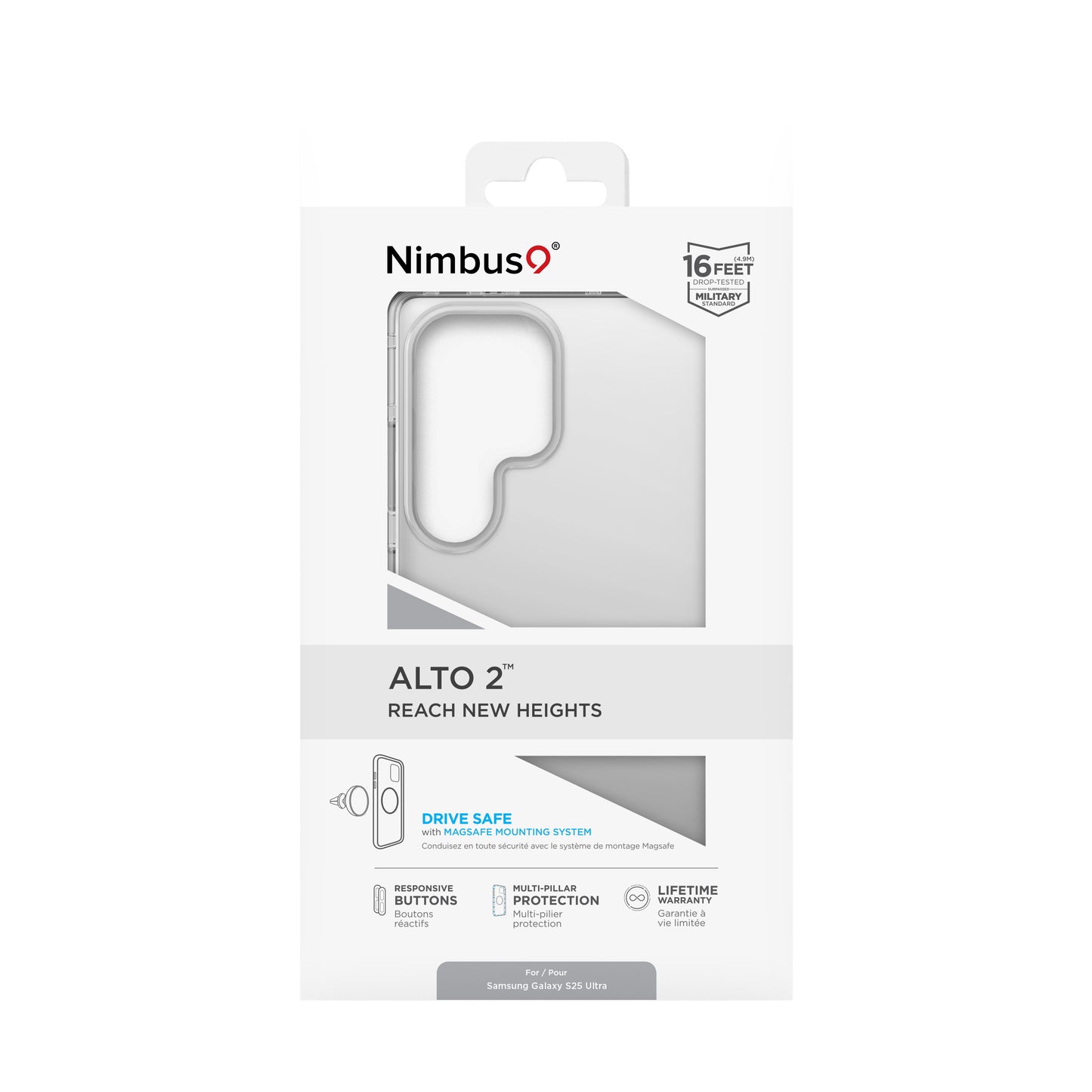 Nimbus9 Alto 2 Galaxy S25 Ultra Case - Clear