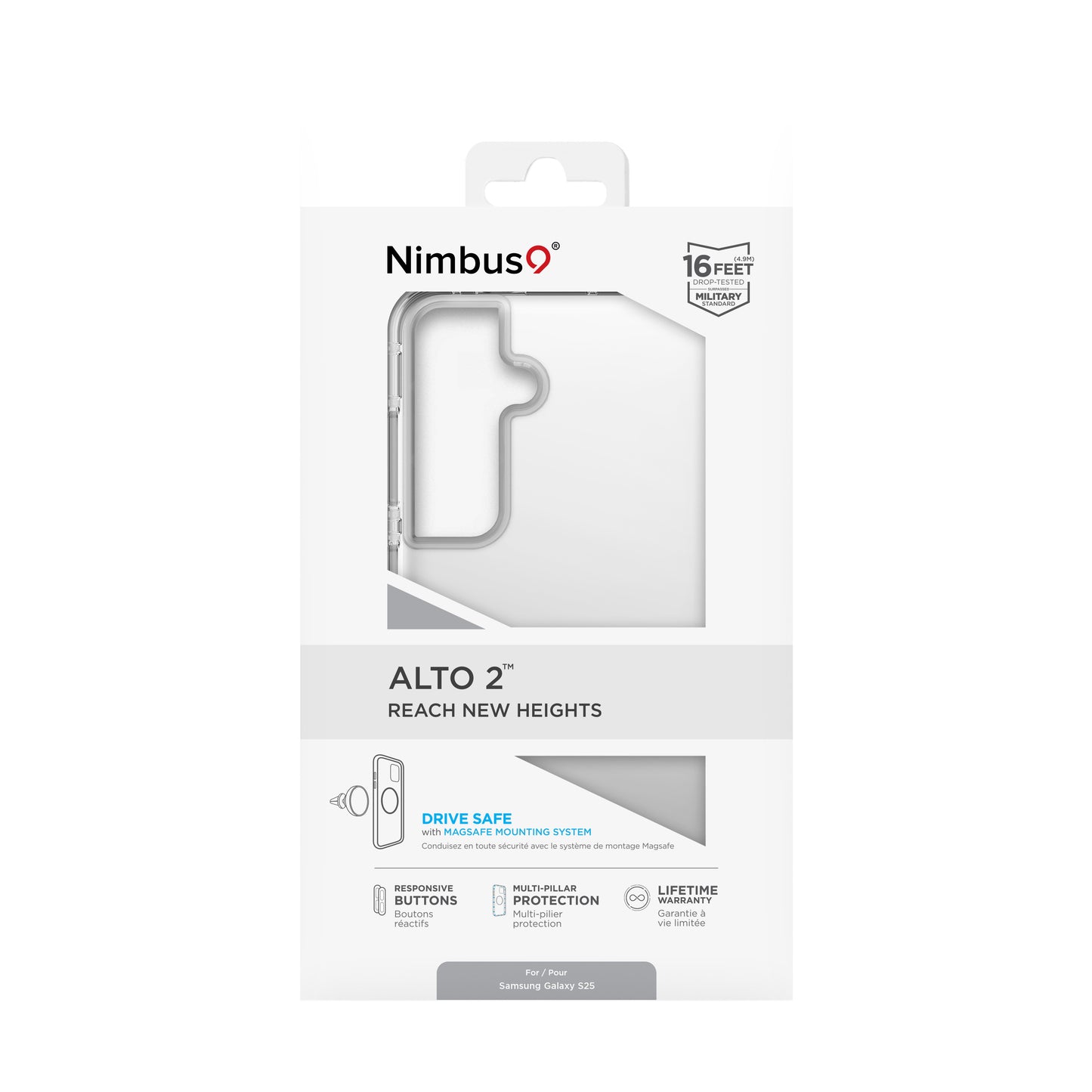 Nimbus9 Alto 2 Galaxy S25 Case - Clear